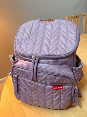 Skip Hop Quilted Lilac Backpack